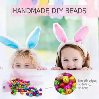 

Kids Manual DIY Bead Colorful Acrylic Beads Bracelet Necklace Children's Toy Accessories Round Shape Handmade Gift For Girl
