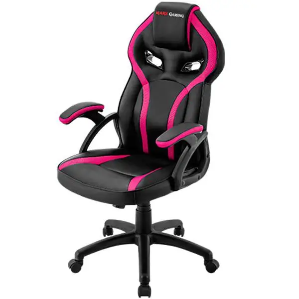  Chair Gamer Mars Gaming Mgc118bp Color Black Rose up seat Recliner Recubrimento Pu High Quality Sup