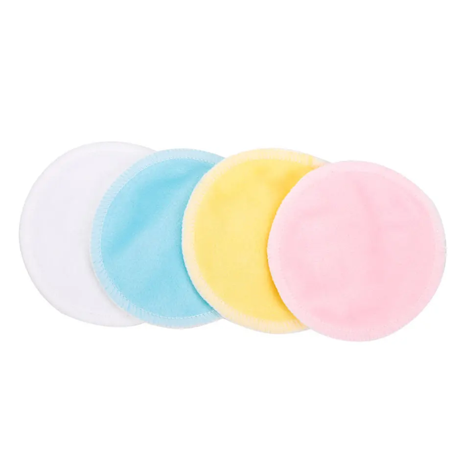 

1/4PCS Reusable Bamboo Charcoal Fiber Cosmetics Cleaning Pads Makeup Facial Remover Double Layer Wipe Pad Nail Art Cleaning Tool