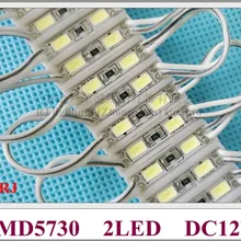 26 мм* 07 мм 2 светодиодный SMD 5730 СВЕТОДИОДНЫЙ модуль лампы светодиодный задний фонарь для мини знак и буквы DC12V 2 светодиодный IP65