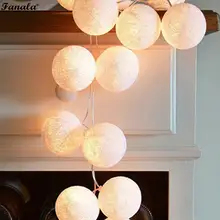 20 ватным тампоном Строка подвесной светильник 4,5 V Свадебные нет фестиваль 3 м/118,1 дюймов декоративная светодиодная лампа 2LM