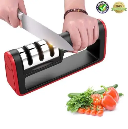 

NEW Knife Sharpener Priority Chef Version 2018 Kitchen Knife Blade 3 Section