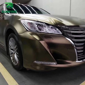 

Car Styling Wrap Electro-optic Golden brown Car Vinyl film Body Sticker Car sticker With Air Free Bubble For Motorcycle Car Part