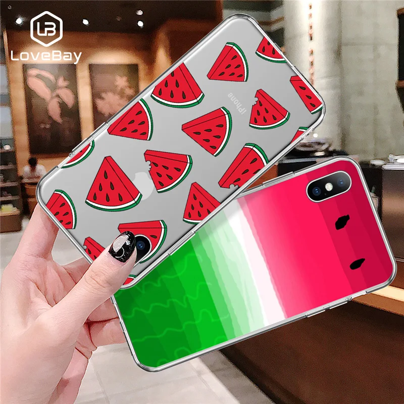 Lovebay чехол для телефона iPhone 6s 7 8 Plus X XR XS Max 5 5S SE Модный милый мультяшный фруктовый