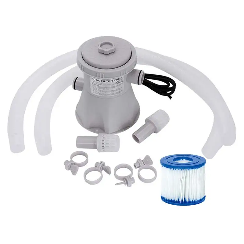 

Swimming Pool Filter Pump 220V 20W Electric Filter Pump Tool Set Water Clean Clear Dirty Pool Pond Pumps pool filter Accessories