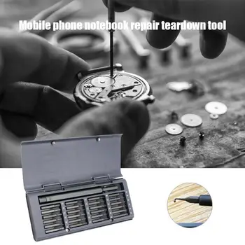 

S2 Steel Phillips Torx Slotted Head Screwdriver Aluminum Alloy Handle 25 in 1 Screwdriver Set Mobile Phone Repair Tool Kit