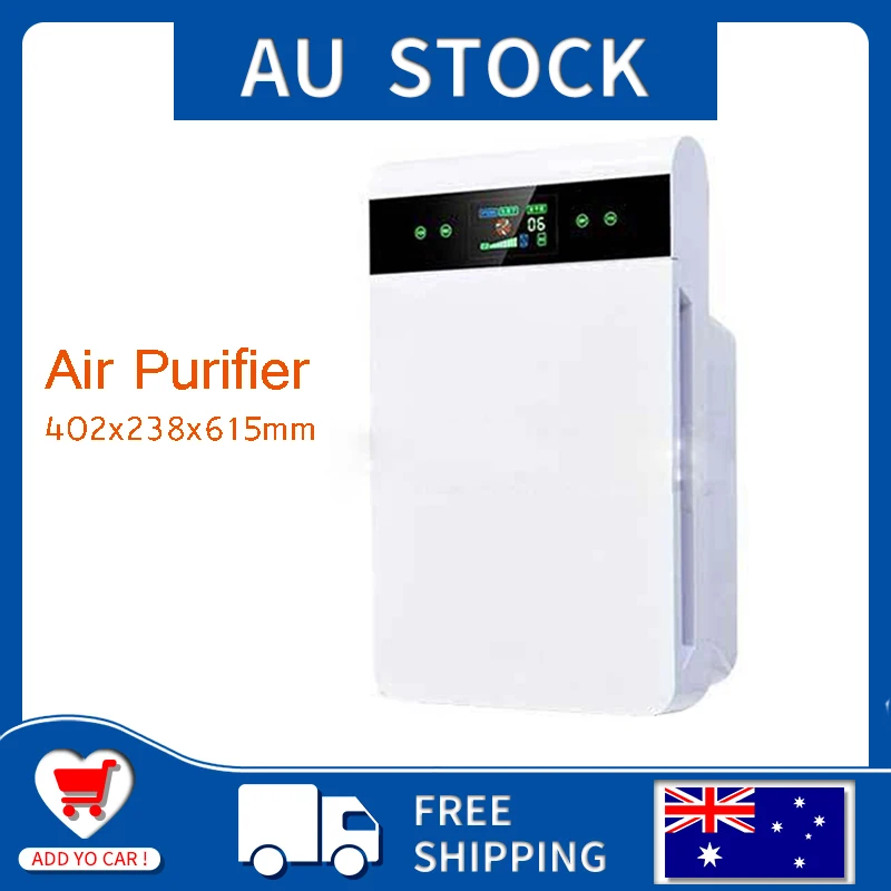 

Negative Ion Air Purifier Cleaner Remote Control Timer HEPA Dust Allergies Odor