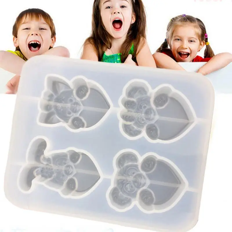 

DIY Heart Silicone Gypsum Mould Crystal Epoxy Bear Pendant Silicone Mirror Handmade Decoration Manual DIY Decoration 2019 New
