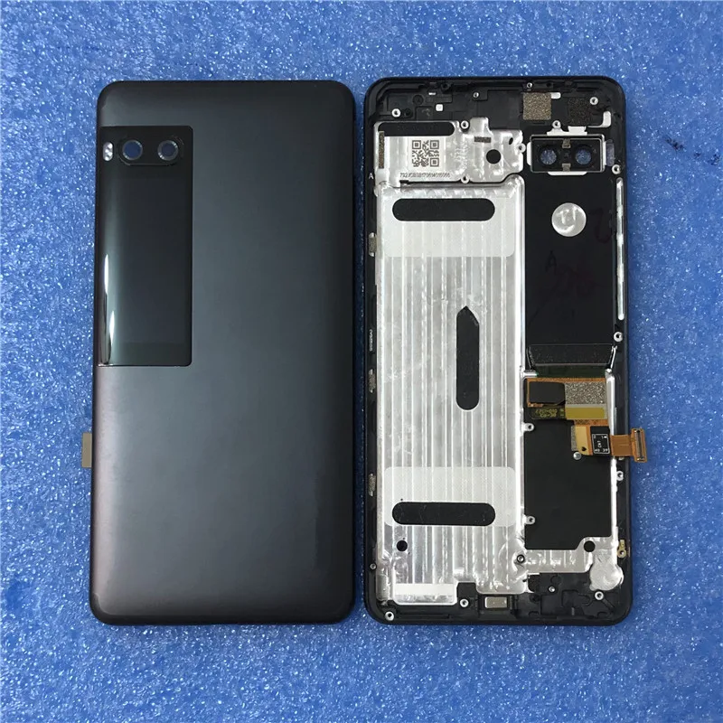 

Original For 5.2"Meizu Pro 7 Axisinternational Back Battery Cover Case Housing With Secondary Back Display No Power Side Buttons
