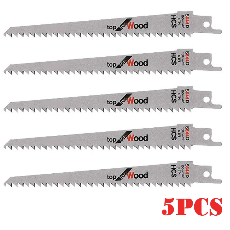 5 Pcs Set 6T Metal Steel T-shank Jigsaw Blade Set Fitting For Plastic Wood Kit 5 Pcs Set 6T Metal Steel T-shank Jigsaw Blade Set Fitting For Plastic Wood Kit