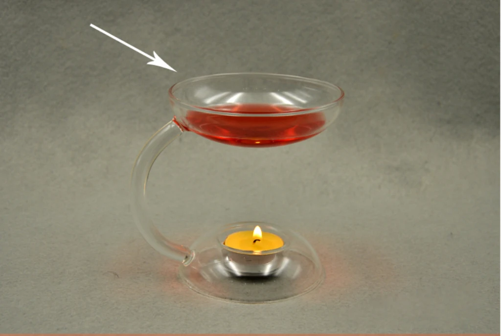 

Clear Glass Candlestick Candle Stand Aroma Oil Burner Warmer Diffuser Stove