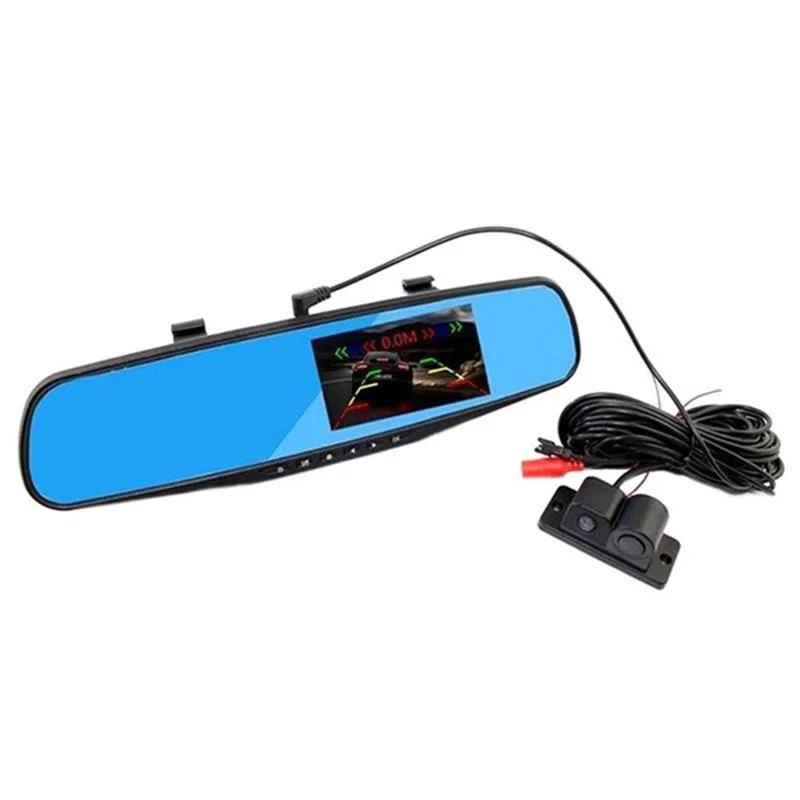 

Electronics Pz452 4.3 Inch Lcd Rear Night Viewing Mirror Car Recorder With Parking Camera