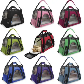 

Portable Pet Dog Cat Rabbit Puppy Carrier Travel Kennel Crate Cage Bag Fabric