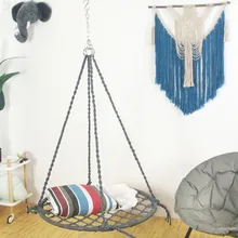 Ручной Тканый стул качели открытый нейлоновый Канат садовый гамак мебель качели подходит для внутреннего и наружного сада