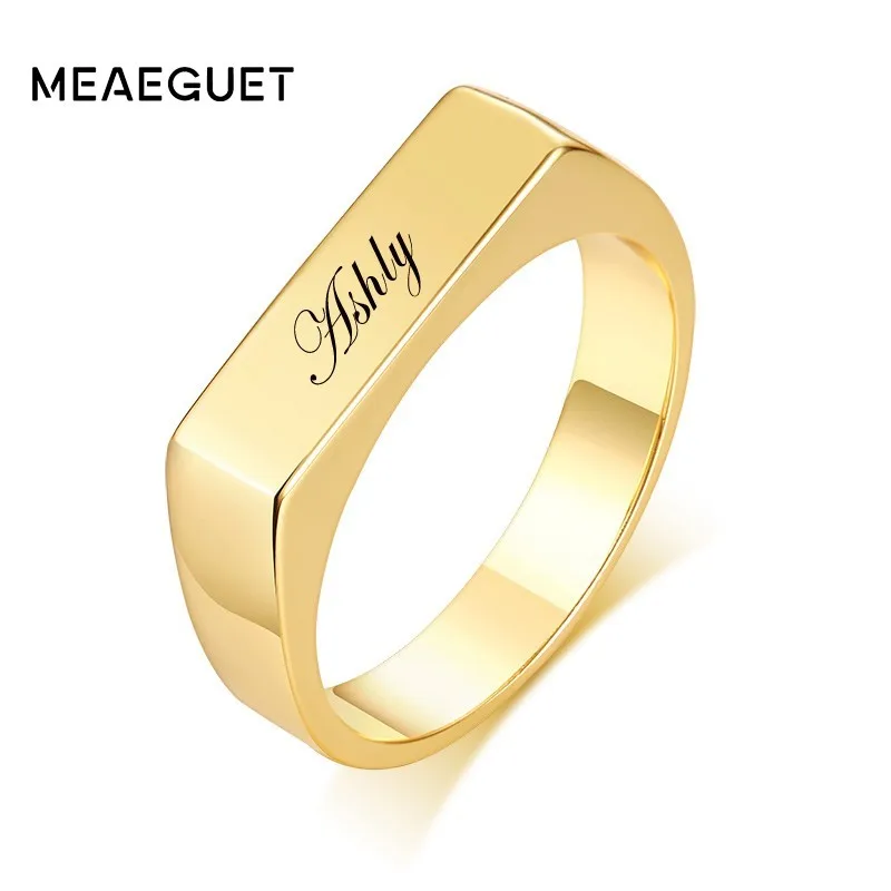 Customized Kenyan Solid Brass Ring For Women Gold Filled