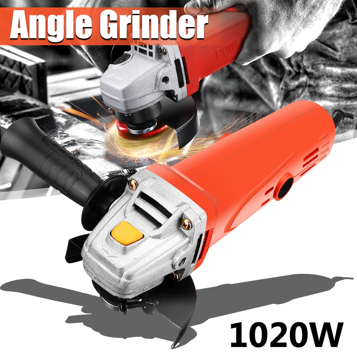 

1020W 220V 11000RPM Electric Angle Grinder Polishing Machine Metal Grinding Cutter Heavy Wheel Woodworking Polisher Tool
