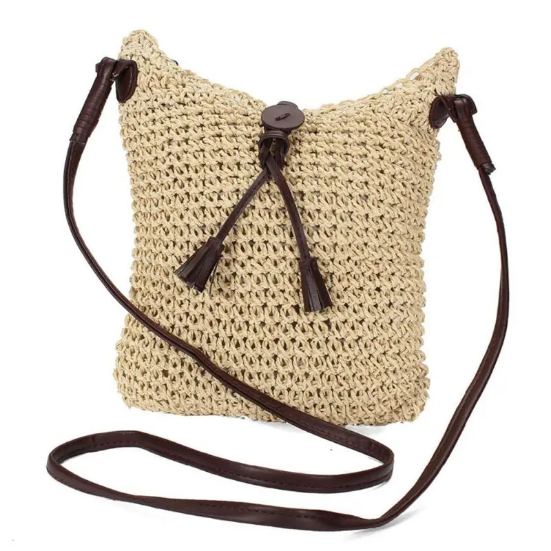 حقائب مصنوعة من القماش الكتف القش الصيف من النساء النسيج Crossbody أكياس قماش الجوت الشاطئ سفر حقيبة حقائب مصنوعة من القماش الكتف القش الصيف من النساء النسيج Crossbody أكياس قماش الجوت الشاطئ سفر حقيبة