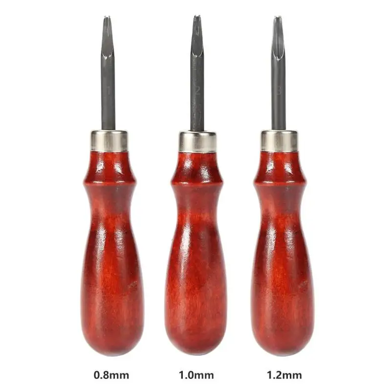 

Practical New Craft Edge Leather Skiving 0.8mm-1.2mm Sharp Leather Edge Beveler Skiving Leathercraft DIY Cutting Tool