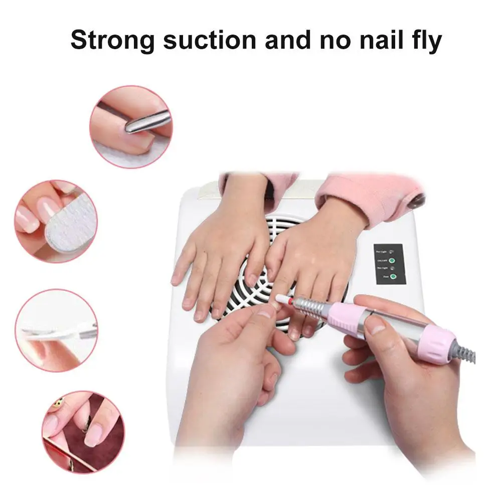 

Pro Nail Dust Suction Dust Collector Fan Vacuum Cleaner Manicure Machine Tools Dust Collecting Bag Nail Art Manicure Salon Tools