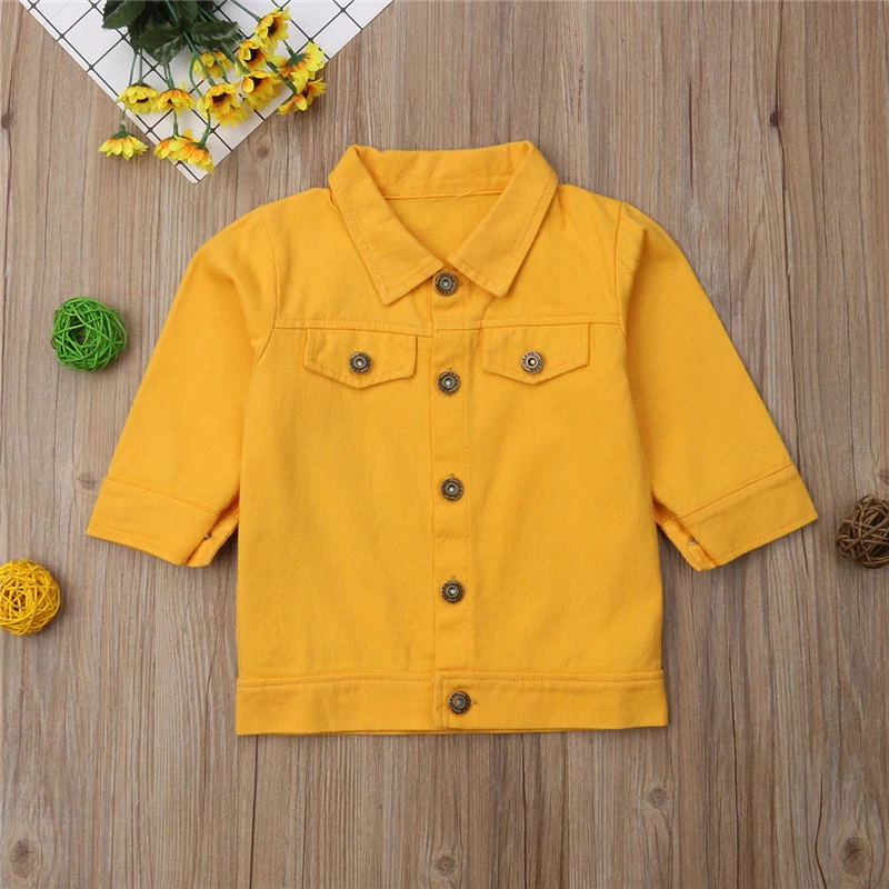 discounted  1-6Years Princess Kids Baby Girls Denim Jacket Button Coat Outerwear Tops Clothes