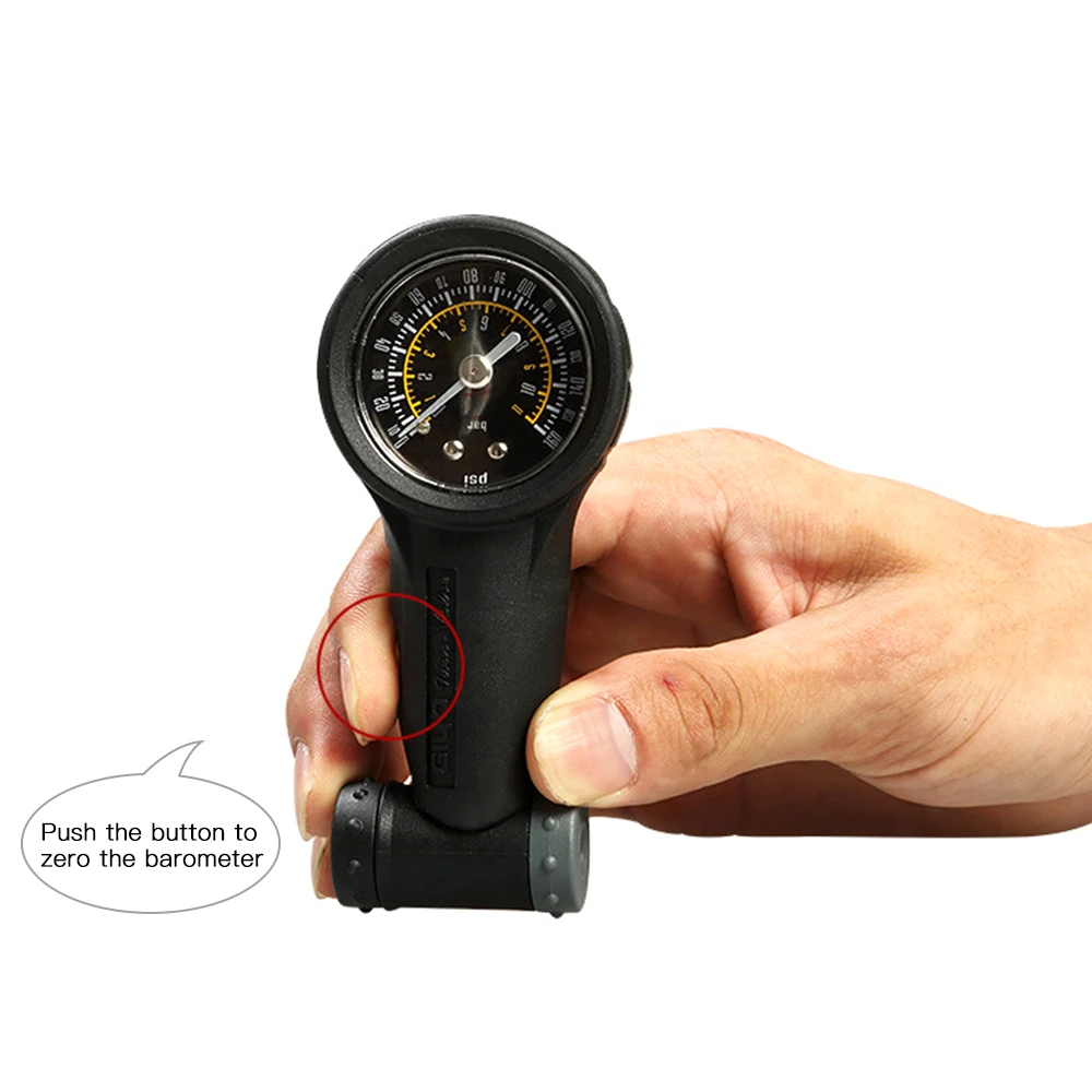 

Portable Bicycle Tire Air Pressure Gauge Barometer with Dual Valve Schrader Presta Vlave Tire Air Gauge for MTB Motorcycle Bike