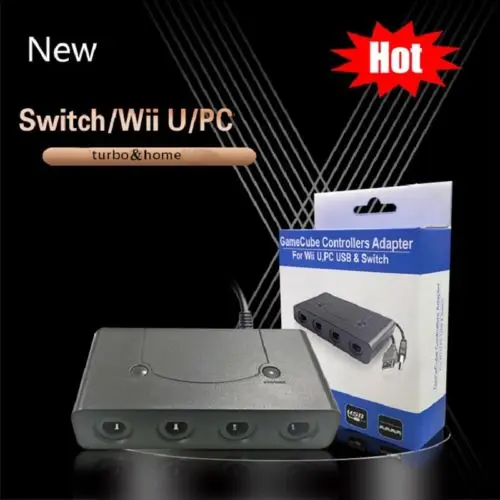 4 портовый контроллер Gamecube NGC для Nintendo Wii U & Switch и ПК USB Конвертеры| |