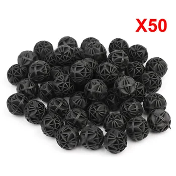 

50 Pcs Aquarium Pond Bio Balls 16/26/36mm Canister Filter Media Marine Reef Sump Fish DC156