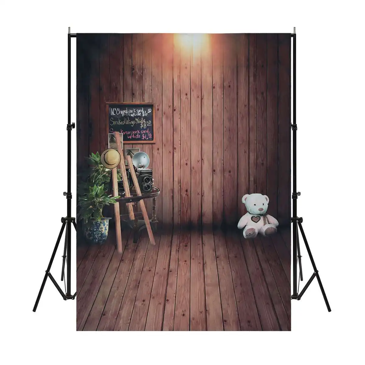 

Wedding Birthday Wood Floor Wall Photography Backdrop 210X150CM Studio Photo Props Backgrounds Cloth Party Decoration