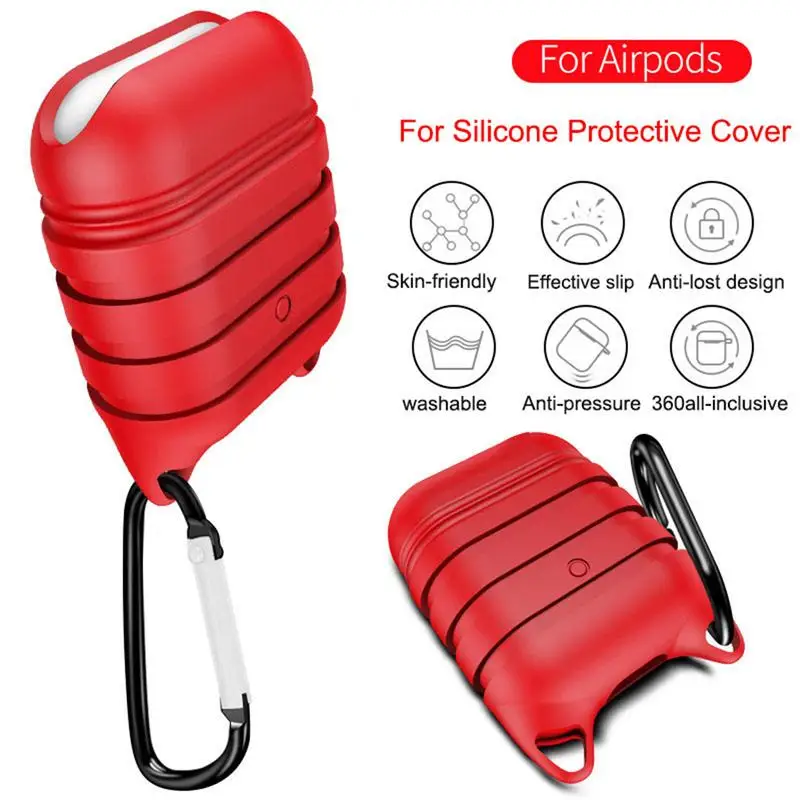 

Bluetooth Wireless Earphone Case TPU Silicone Storage Box For AirPods Protective Cover Skin Accessories For Apple Airpods