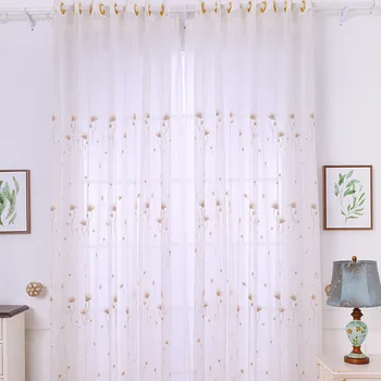 

New Style Yarn Curtains Tulles / Embroidery Screens Curtains with Yarn For Living Room Bedroom