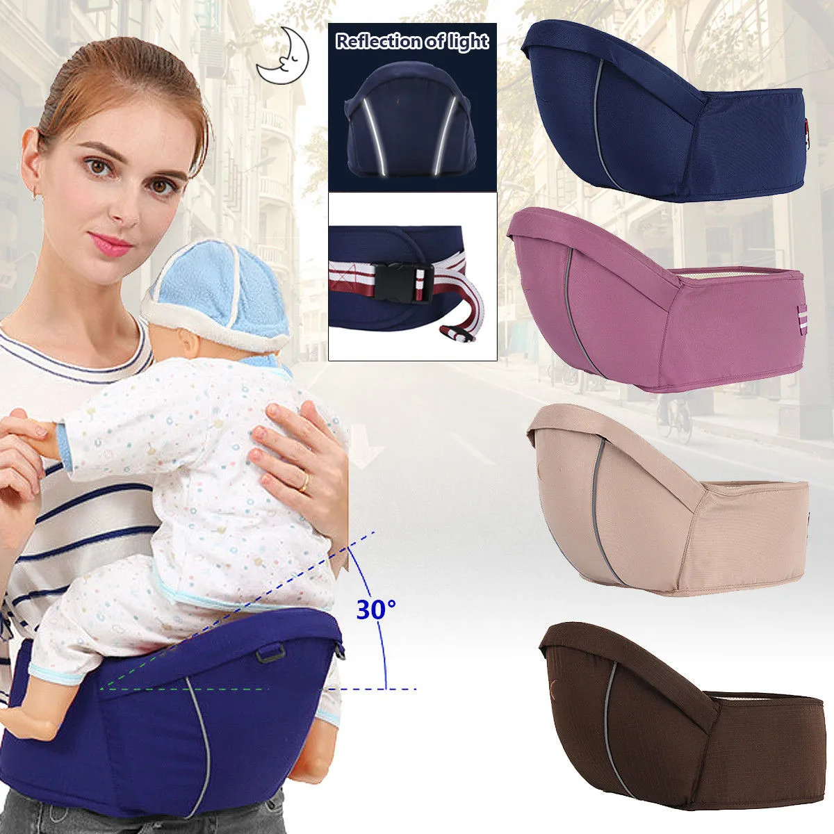 New Infant Baby Kids Carrier Waist Stool Walkers Sling Hold Belt