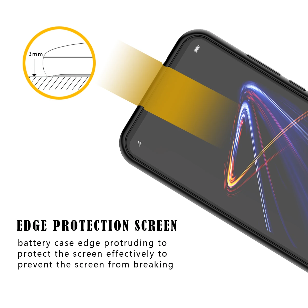 Зарядное устройство чехол для Huawei P20 Lite/Nova 3e 4700mA внешний аккумулятор тонкий