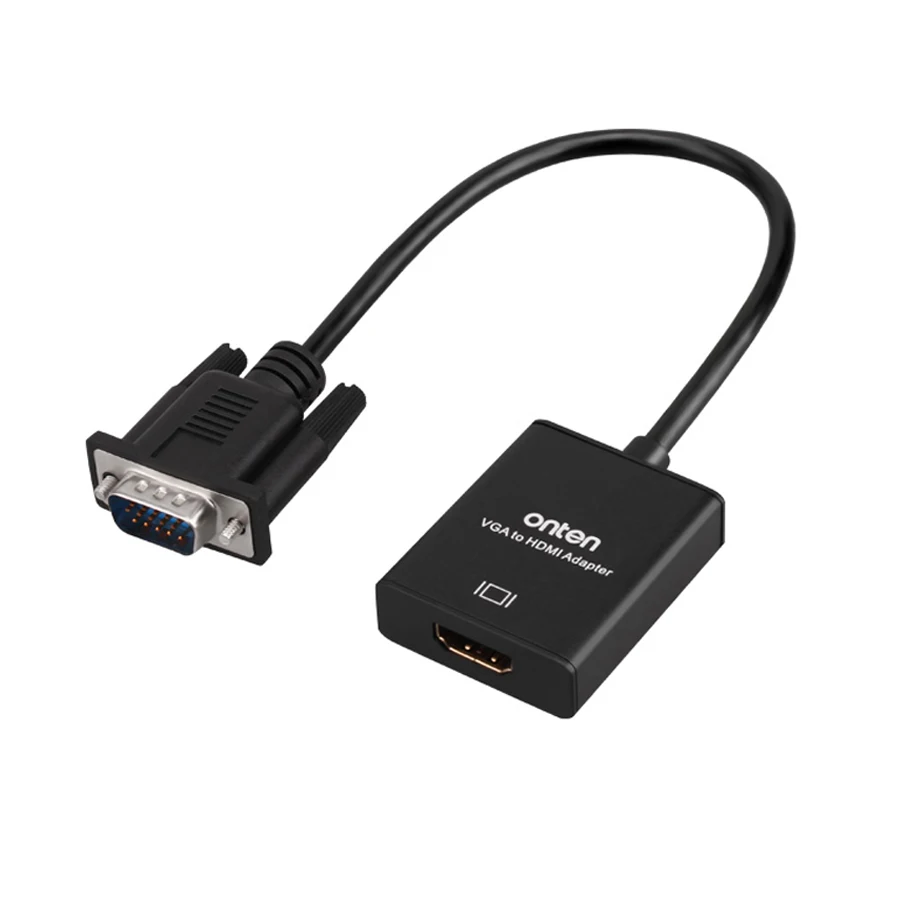 VGA-HDMI кабель конвертер адаптер 1080 P с аудио Аналоговый-цифровой аудио-видео конвертер для ПК ноутбук к HDTV проектор