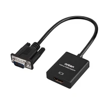 VGA to HDMI Cable Converter Adapter 1080P with Audio Analog to Digital Audio Video Converter for PC Laptop to HDTV Projector nirolle hdmi to vga converter with audio full hd vga to hdmi adapter with video output 1080p hd for pc laptop to hdtv projector