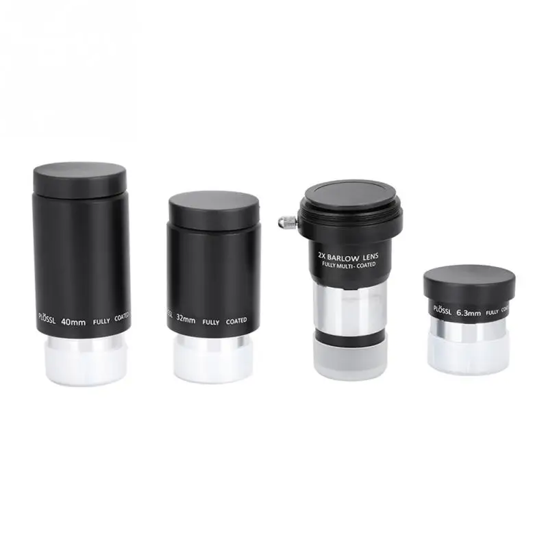 

1.25 Telescope 2X Barlow Lens with Thread + 6.3mm/32mm/40mm Plossl Eyepiece