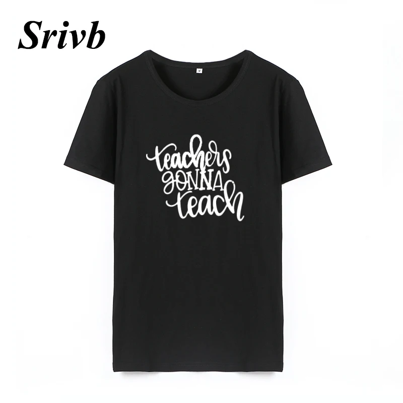 

Srivb Teachers Punk Rock Tumblr T Shirt Women Summer Black White Loose Women T-shirt Harajuku Hip Hop Plus Size Humor Tee Shir