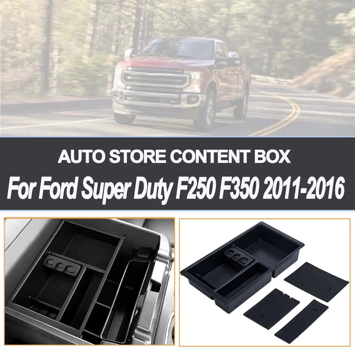 Центральной консоли Организатор лоток для Ford Super Duty F250 F350 2011- салонные аксессуары