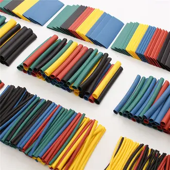 

520Pcs 5Colors Heat Shrink Tube Tubing Kits Assorted Wrap Wire 60mm Electrical Insulation Materials Assortment