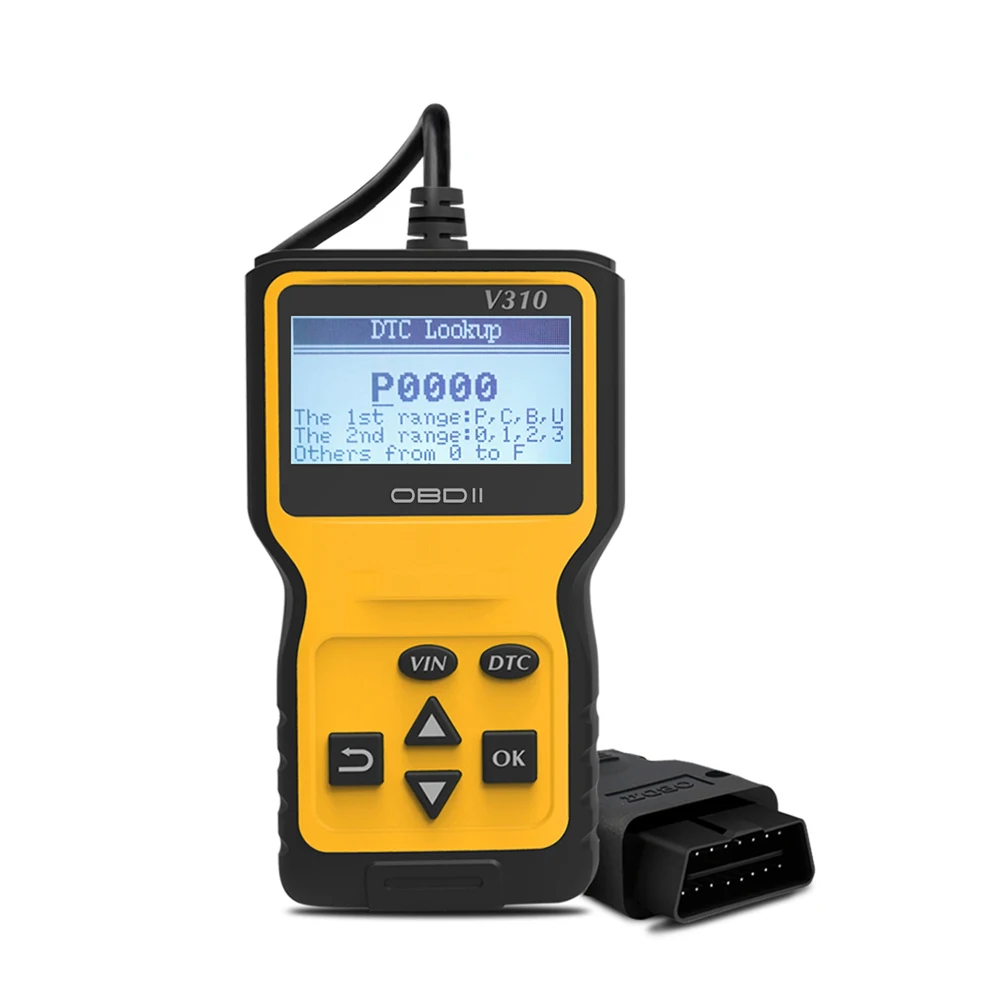 Автомобильный считыватель кодов V310 сканер CAN OBD2 V1.1 16 контактный штекер датчик