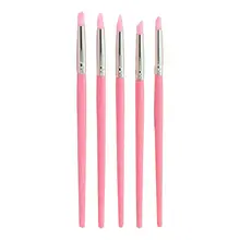 5 шт. зубные кисти из смолы, ручки для стоматологического формирования, силиконовые зубные инструменты для клея, композитные цементные фарфоровые зубные инструменты для стоматолога