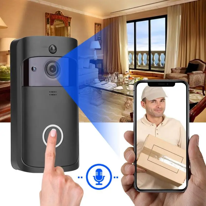 

1080P WIFI Smart Security Doorbell Wireless Video Door Bell Door Phone IR Night Vision Camera Smart Home Security