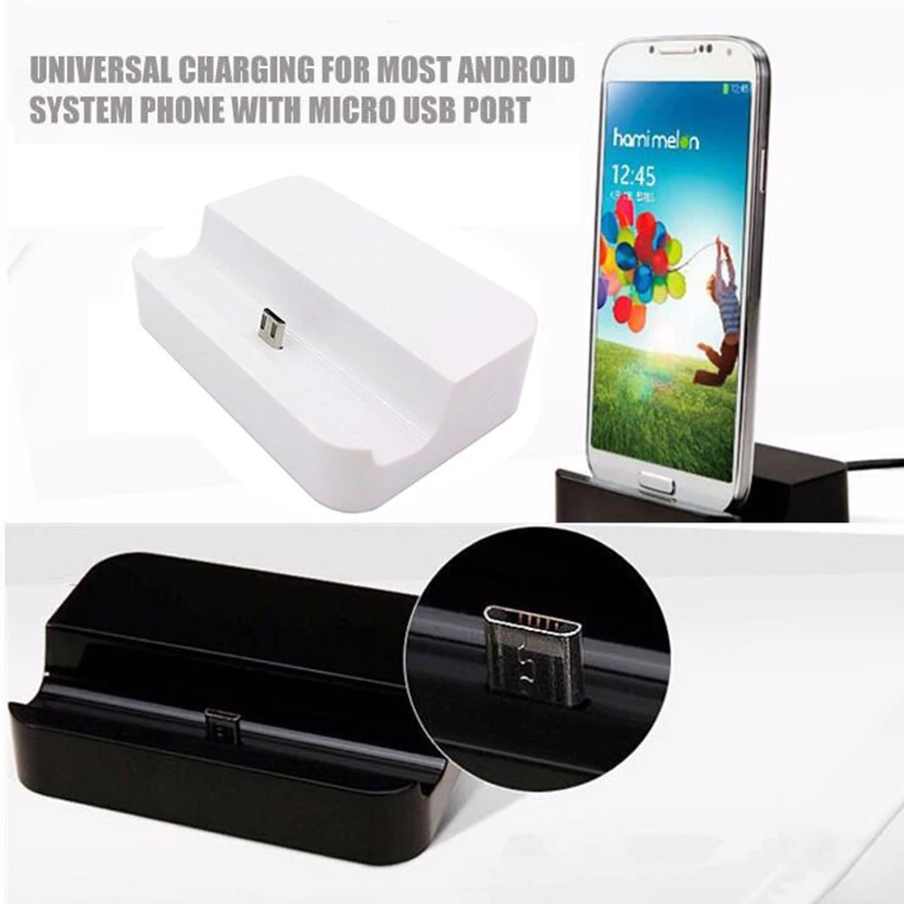 

USB Dock Charger Huawei Samsung Android Desktop Desktop Charging Dock Stand Charger Charging Phones Micro Stand For