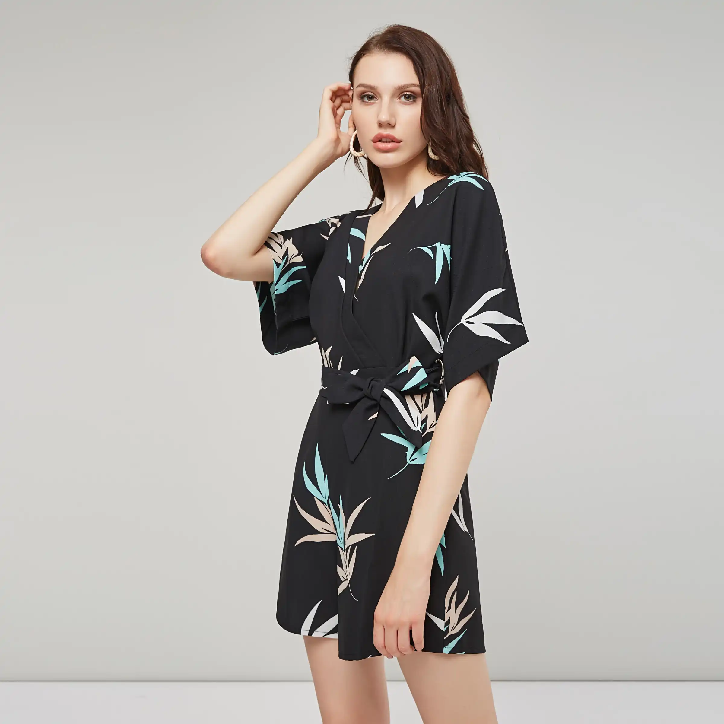 black travel jumpsuit