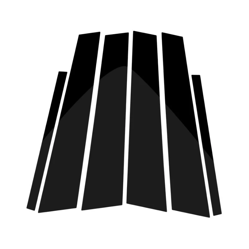 cheap For BMW 1 3 5 7 Series F30 F07 F10 X3 F25 X5 E70 E71 F15 X6 F16 Glossy Black Car Window B pillars Moulding Mirror Cover