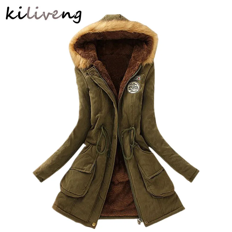 2019 New Parkas Female Women Winter Coat Thickening Cotton Winter Jacket Womens Outwear Parkas for Women Winter K001