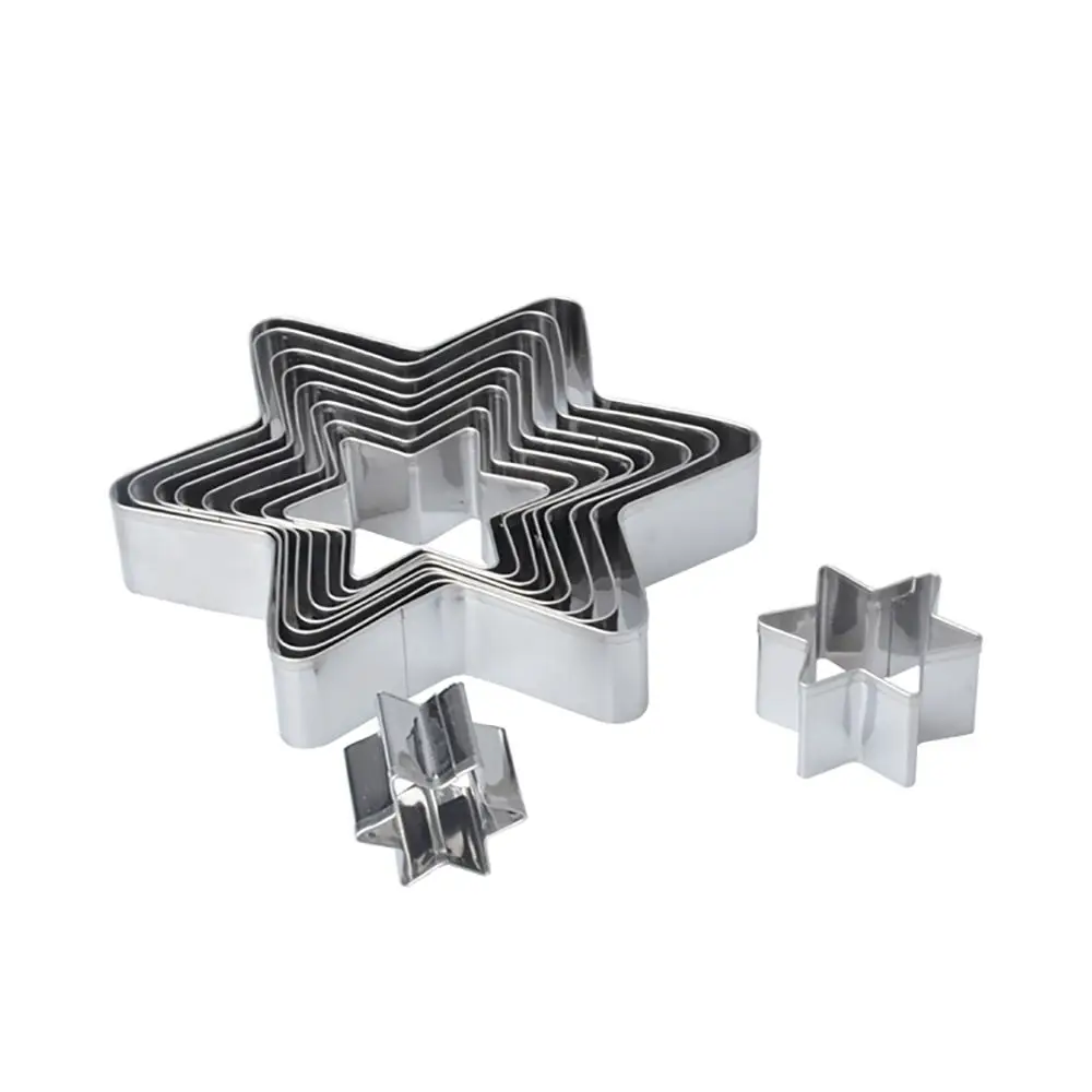 

Baking tools for Cookie stencil 10pcs Stainless Steel Cutter Mold Sandwich Cutters Mini Geometric Shapes Cookie Cutter