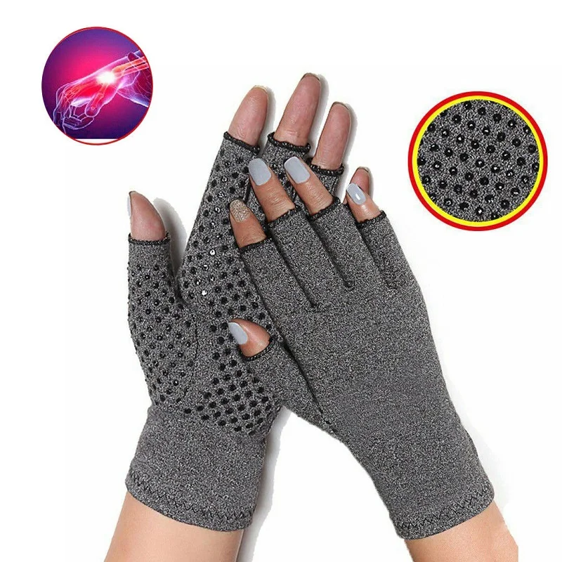 A Pair NEW Hands Arthritis Sprain Gloves Therapeutic Compression Men
