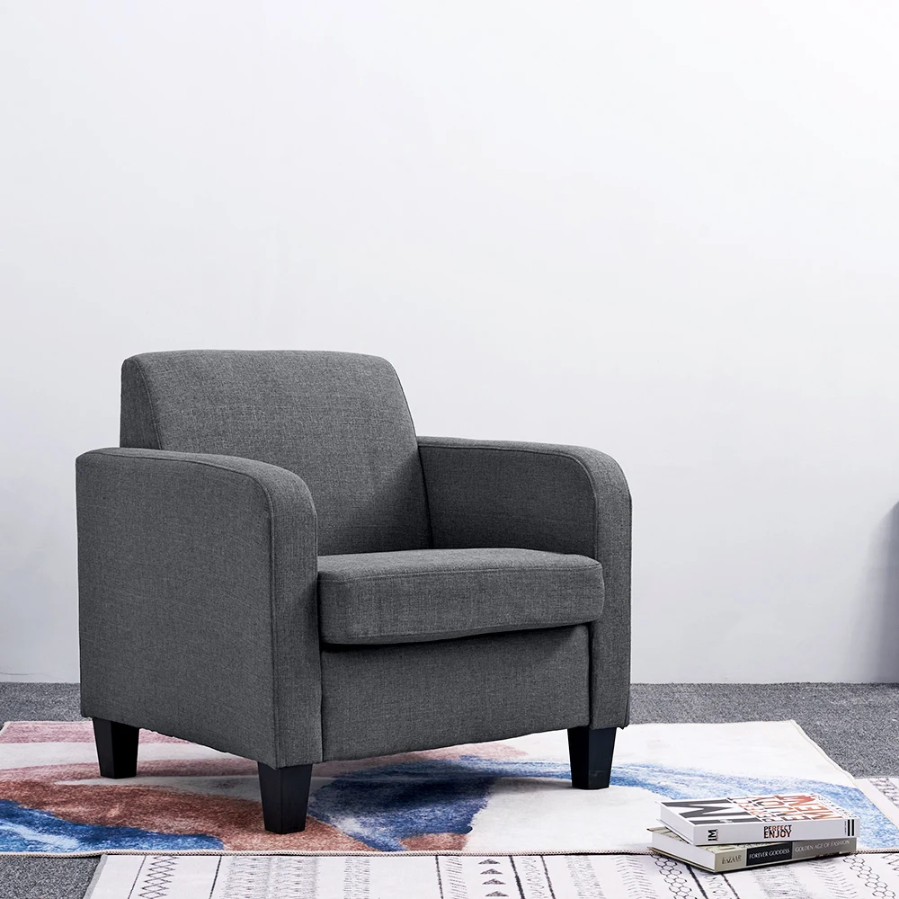 Panana Modern Armchair Sofa Chair Living Room Furniture Single Design Wooden Legs Bedoorm Accent Tub