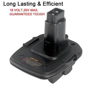 

New 18V Battery Adapter DM18D Converted To Li-Ion Charger Tool Convertor For Dewalt Batteries
