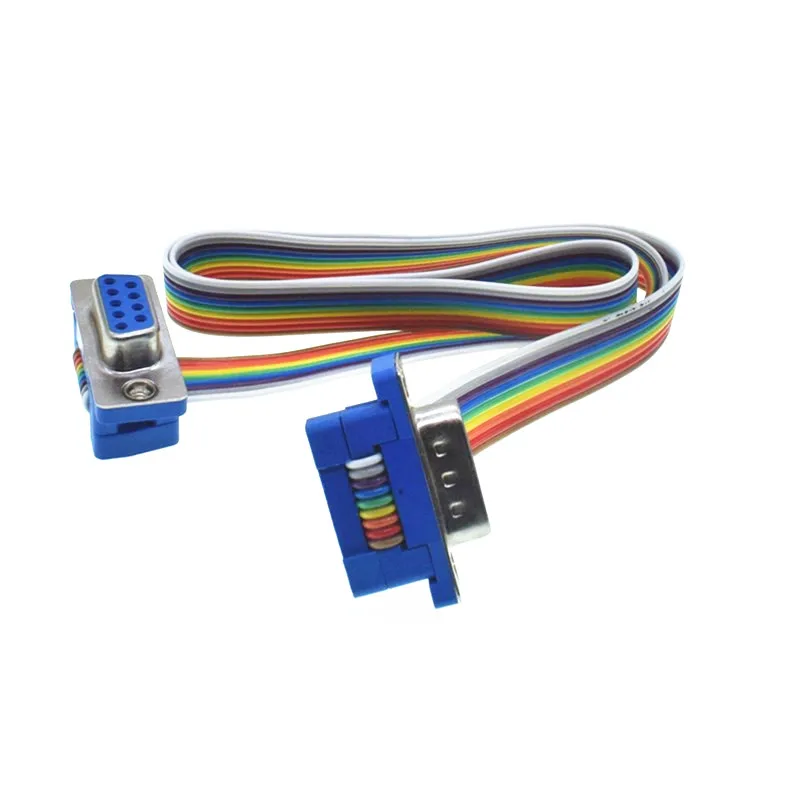 DB9 Ribbon Cable DB9 Male Female DB9 Connector Female To Male Cable